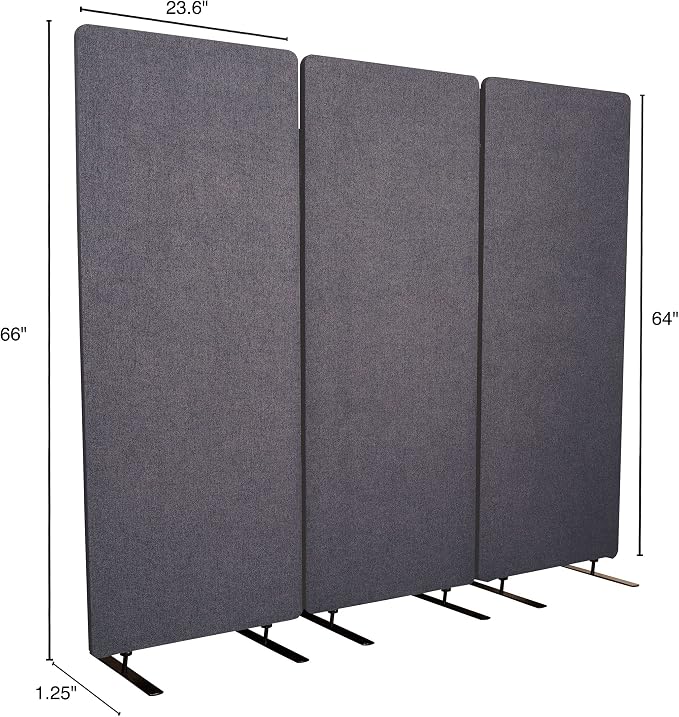 Stand Up Desk Store ReFocus Freestanding Noise Reducing Acoustic Room Wall - Image 9