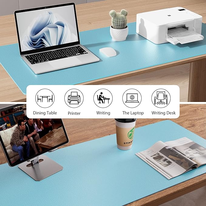 Aothia Large PU Leather Desk Pad Protector – Non-Slip Mouse Pad & Writing Mat - Image 7