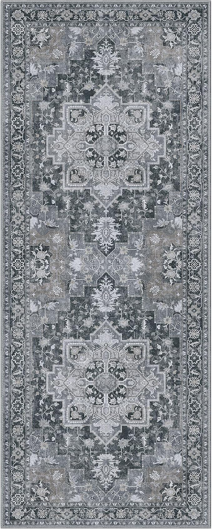 GENIMO 2x5 Runner Rugs for Hallway, Machine Washable Non Slip Vintage Rugs - Image 8