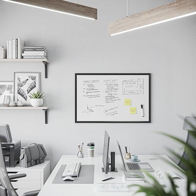 U Brands Magnetic Whiteboard 24" x 36", Wall Mounted White Board - Image 6