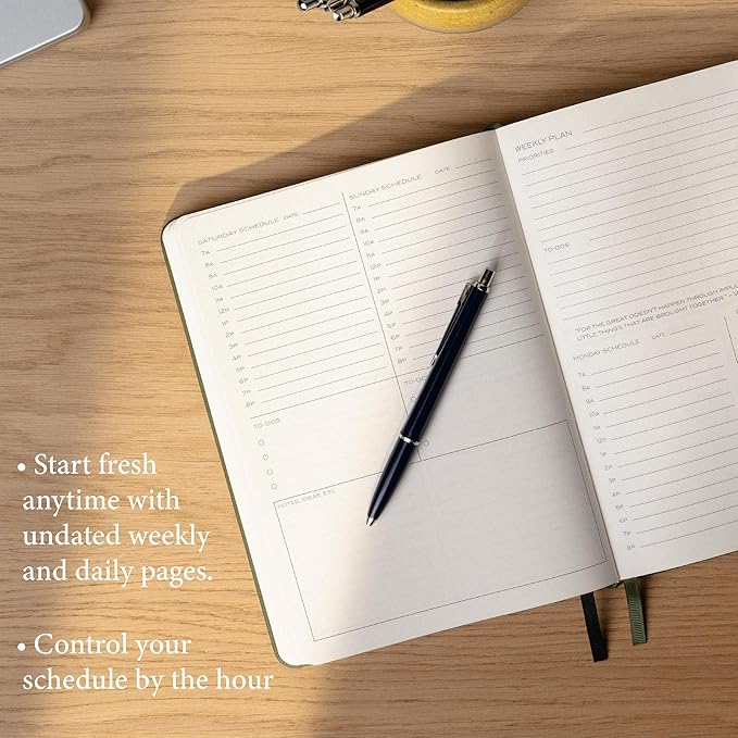 Anecdote 2026 Planner: 52 Week Daily Planner, Monthly & Weekly Workflow - Image 3