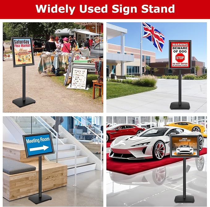 VAIIGO Heavy Duty Sign Holder Stand 11x17 Inch - Image 7