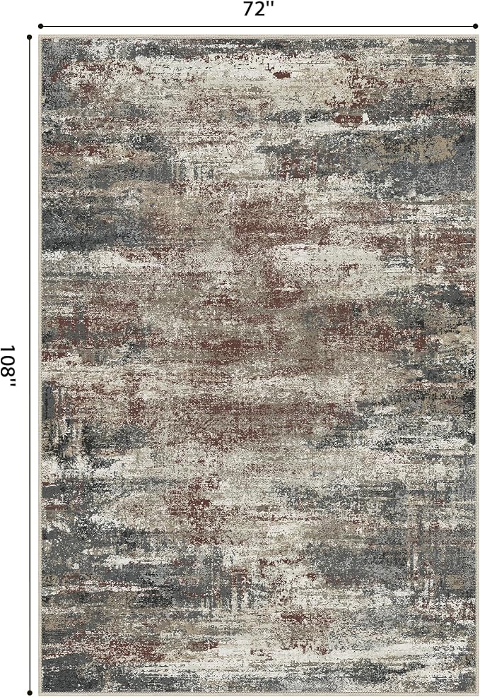 GENIMO Rugs for Bedroom-Washable 6x9 Area Rugs Lightweight Low Pile, Modern - Image 2