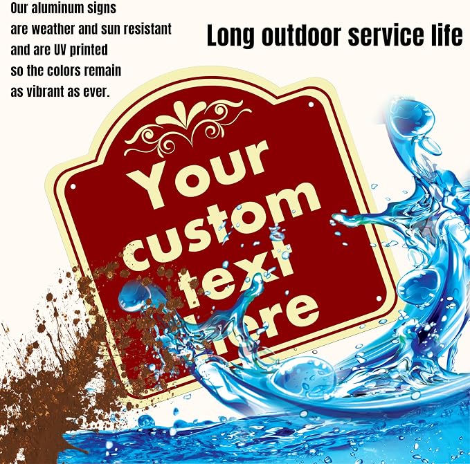 Custom Sign, Custom Indoor/Outdoor Decorative Sign，Aluminum Weatherproof Metal - Image 3