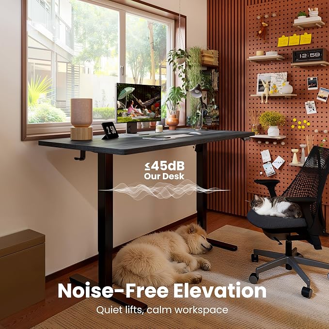 ErGear Electric Standing Desk, 44 x 24 Inches Height Adjustable Stand up Desk - Image 9