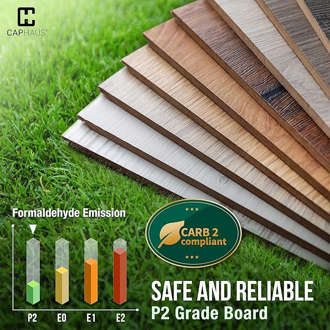 CAPHAUS 3 Tier Small Bookshelf, 24 Inch Width Free Standing Shelf, Bookcase - Image 7