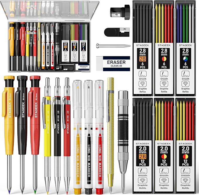 STAGEEK 22 Pack Carpenter Pencil Set by STAGEEK