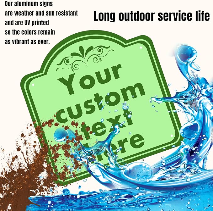 Custom Sign, Custom Indoor/Outdoor Decorative Sign，Aluminum Weatherproof Metal - Image 3