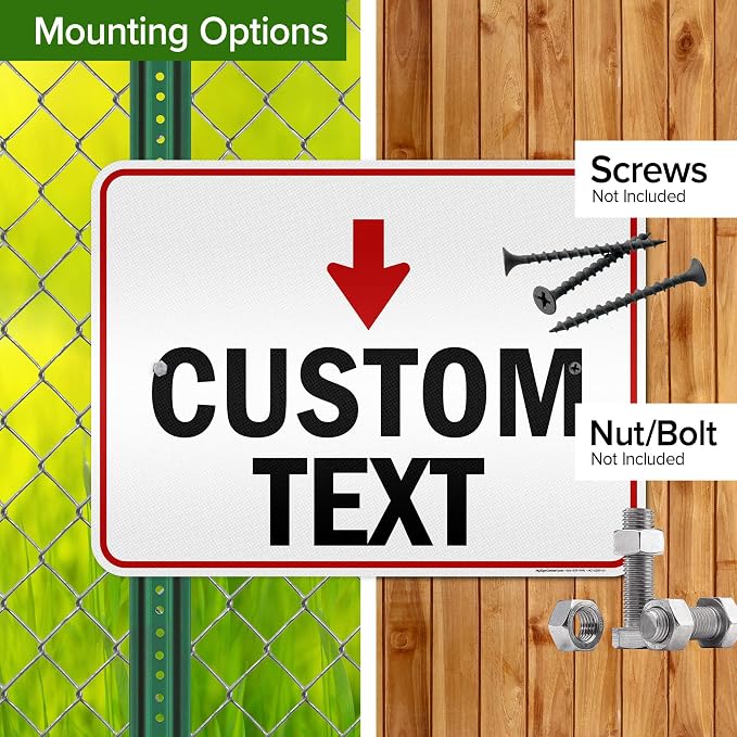 Custom Arrow, Custom Directional Sign, Down Arrow, 18x24 Inches, 3M EGP - Image 5