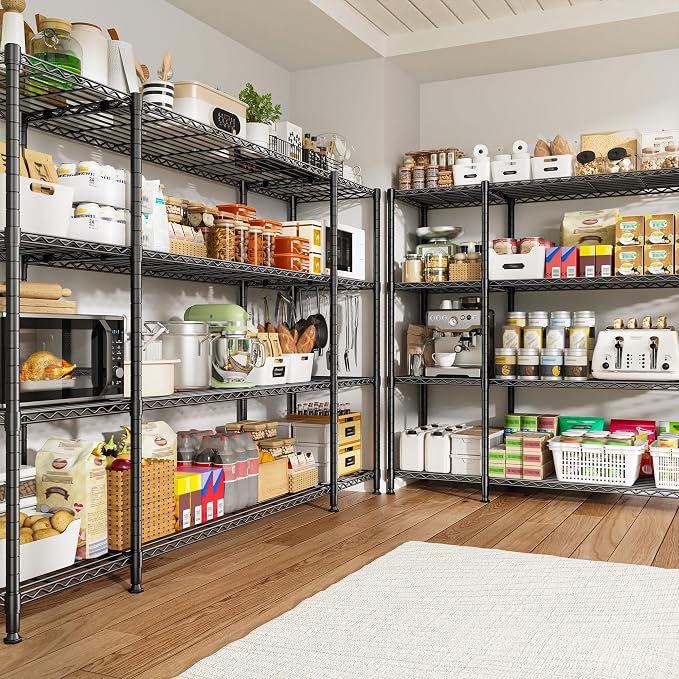 REIBII 78.4" W Storage Shelves 1500LBS, Metal Shelving Unit Wire Shelving - Image 7