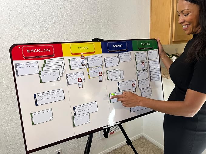 pmxboard Full Magnetic Agile Board Kit. Kanban Board, Scrum Board, Dry Erase - Image 9