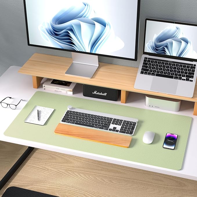 Aothia Leather Desk Pad Protector, Large Mouse Pad, Office Desk Mat, Non-Slip - Image 8