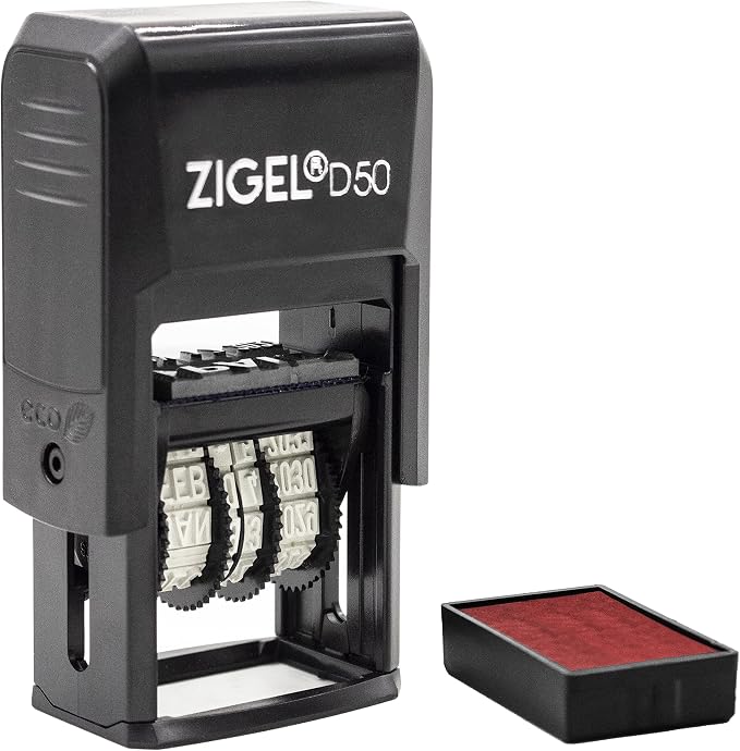 ZIGEL D50 Date Stamp with Paid - Image 3