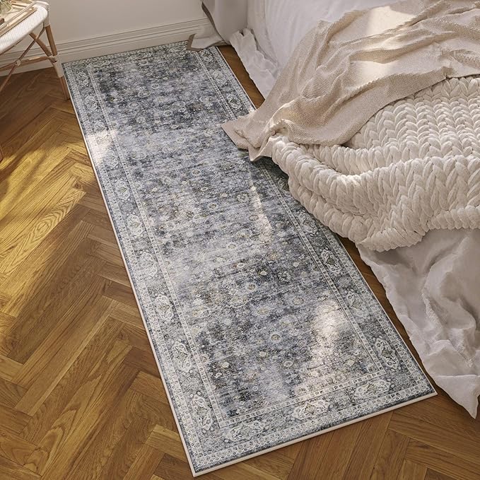 Rugcomf Runner Rug for Hallways Kitchen Non Slip 2'x 6' Washable Rugs - Image 6