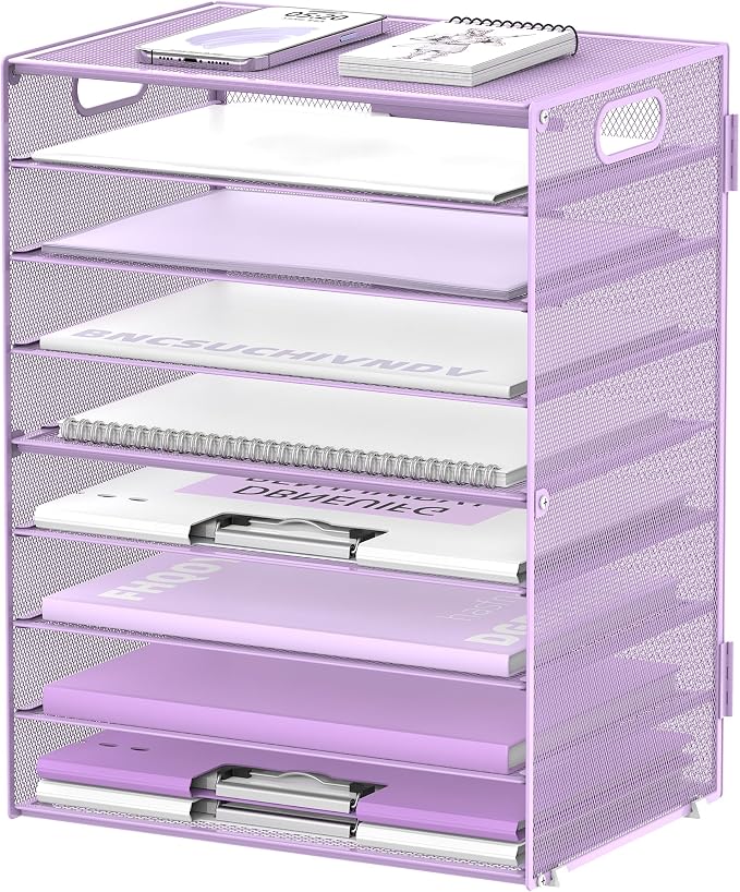 DALTACK 9-Tier Paper Letter Tray Desk Organizer by DALTACK