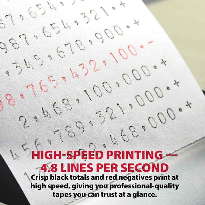 Sharp 12-Digit Print Calculator Desktop Size Adding Machine, Large Easy-to-Read - Image 2