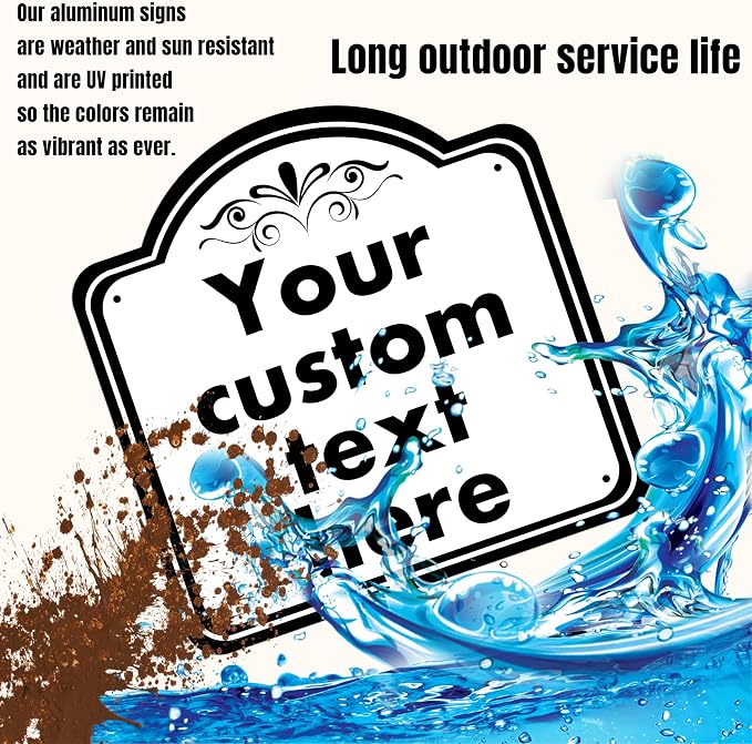 custom garden sign, Custom Indoor/Outdoor Decorative Sign，Aluminum Weatherproof - Image 3