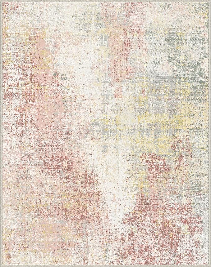 GENIMO Washable Area Rugs for Living Room, 8x10 Modern Non Slip Rugs, Low Pile - Image 9