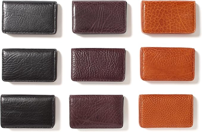Leatherology Premium Espresso Business Card Case, Magnetic Closure ID Holder - Image 4