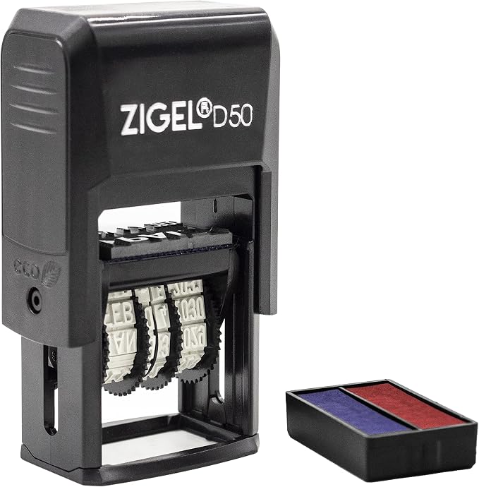 ZIGEL D50 Date Stamp with Entered - Image 3