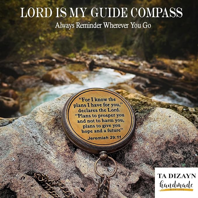 For I Know The Plans I Have For You, Jeremiah 29:11, Solid Brass Directional - Image 5