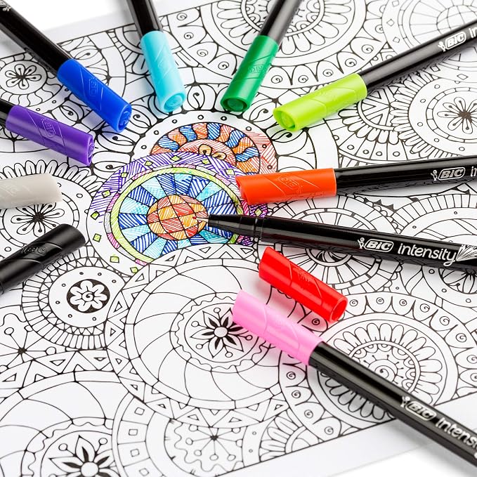 BIC Intensity Fineliner Marker Pen, Fine Point, Clean & Crisp Writing - Image 4