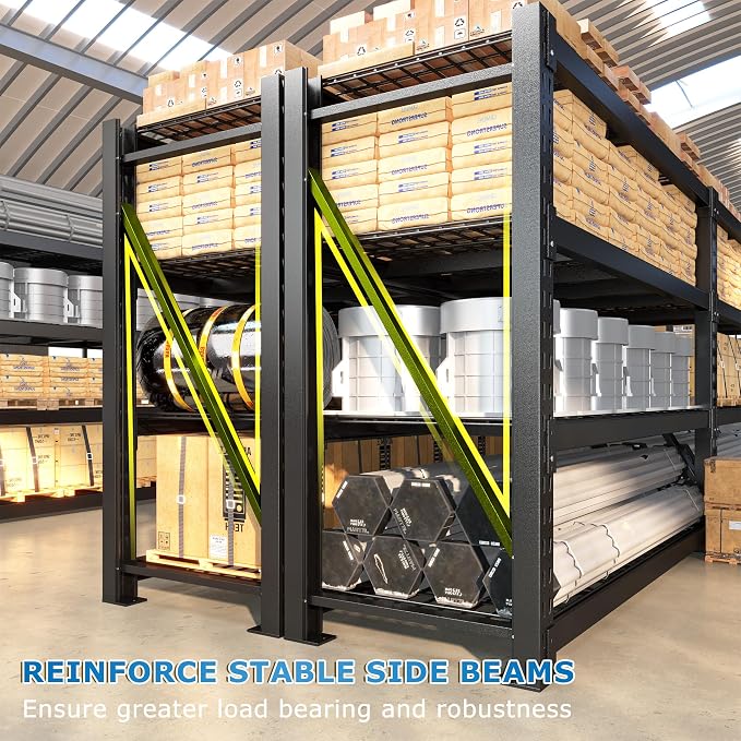 Bepatio 11000LBS Industrial Garage Shelving Heavy Duty, 4-Tier Adjustable - Image 5