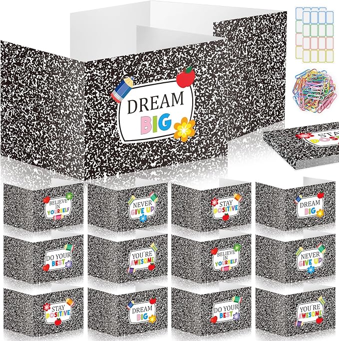 Cinrobiye 24 Pcs Composition Privacy Folders Standard by Cinrobiye