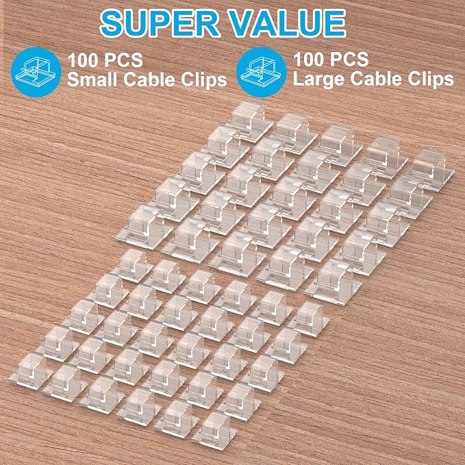 TidyHelper 105 PCS Christmas Light Clips, Adhesive Hooks - Image 2