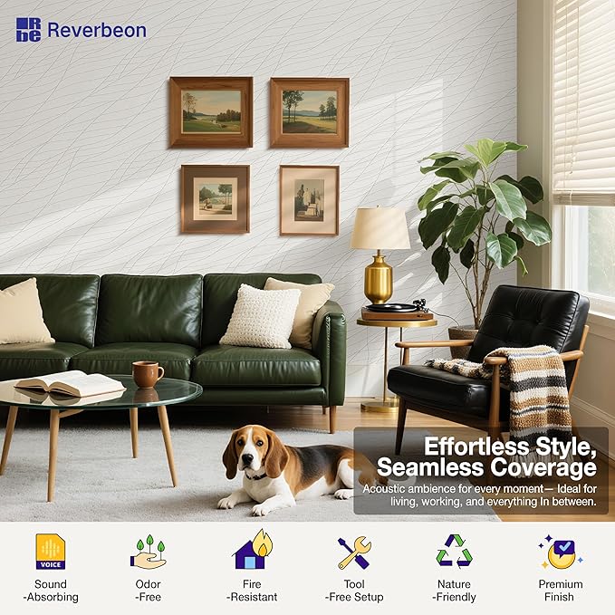 Reverbeon 6 PCS Acoustic Panels, 23.6x23.6 Inch Sound Absorbing Panels - Image 6