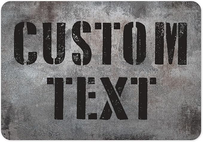 Custom Sign, Custom Street Sign, 11 Font Colors, 13 Font Styles, 4 Hole Options by MySignCenter