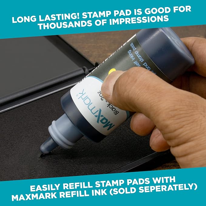 MaxMark Large Crimson Red Stamp Pad - Image 4