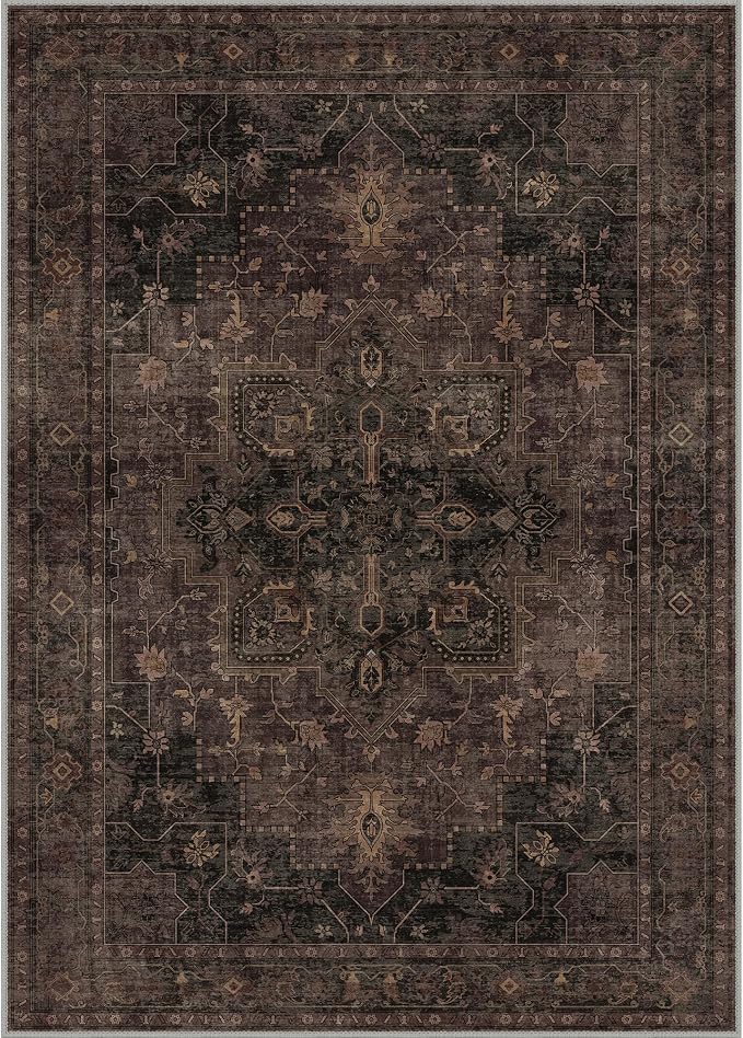 GENIMO 5x7 Area Rugs for Living Room, Machine Washable Rug, Non Slip Indoor - Image 8