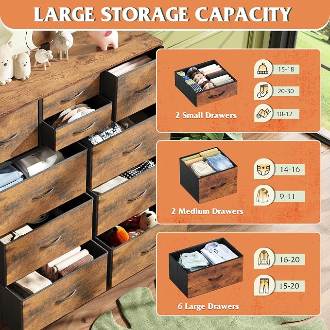 WLIVE Fabric Dresser for Bedroom - Image 5