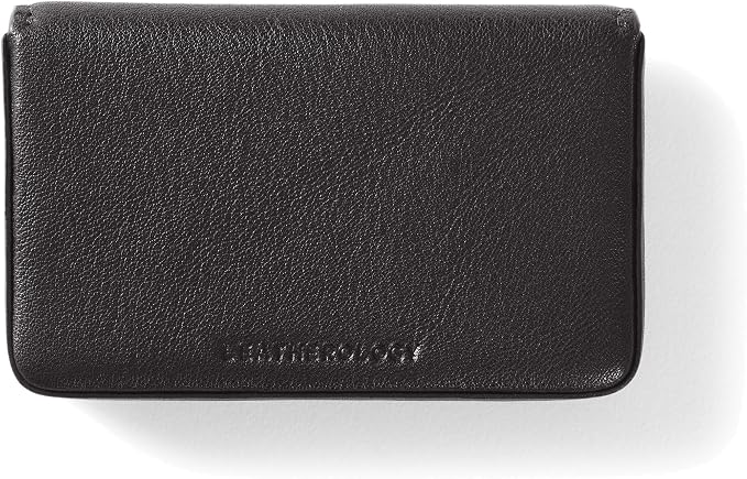 Leatherology Black Onyx Business Card Case, Magnetic Closure ID Holder - Image 3