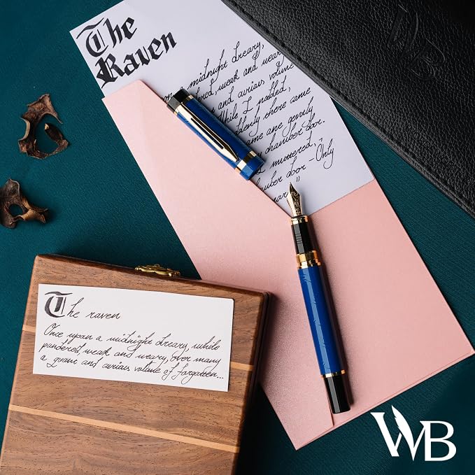 Wordsworth & Black Primori Fountain Pen Set; Fine Nib, Gift Case, 24 Ink - Image 8