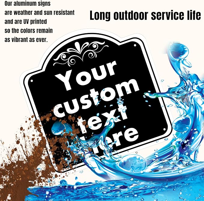 Custom Sign, Custom Indoor/Outdoor Decorative Sign，Aluminum Weatherproof Metal - Image 3