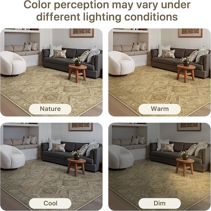 GENIMO Runner Rug 2x10 Non Slip Machine Washable Hallway Runner Rug, Low Pile - Image 7