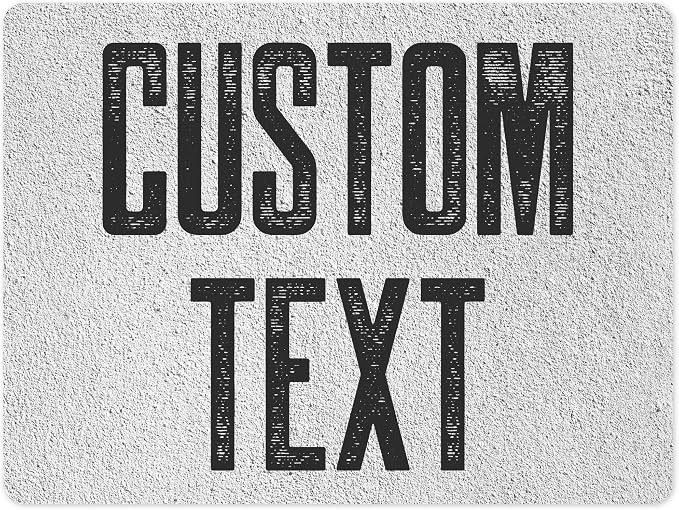 Custom Sign, Custom Street Sign, 11 Font Colors, 13 Font Styles, 4 Hole Options by MySignCenter