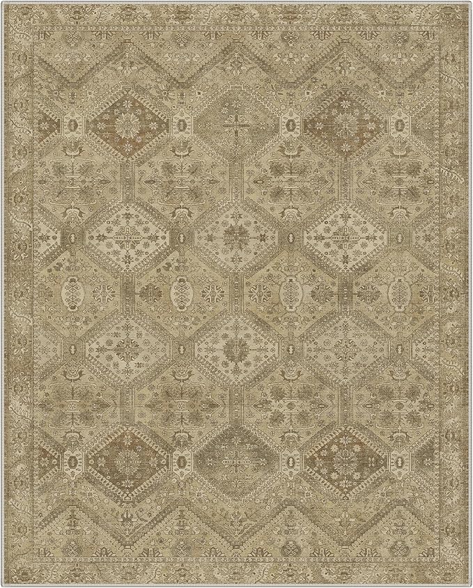 GENIMO 8x10 Area Rugs for Living Room, Machine Washable Non Slip Vintage Rugs - Image 5