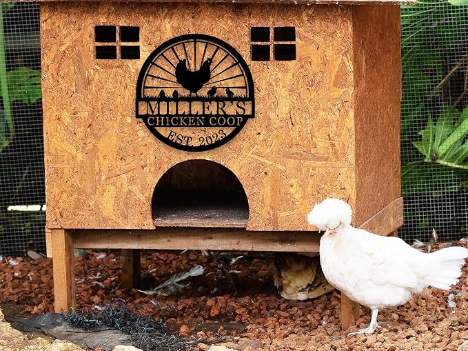 Hen House Coop Sign, Custom Chicken Coop Signs, Custom Chicken Farm Metal Sign - Image 4