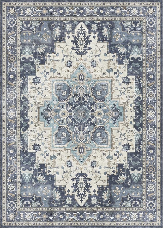GENIMO 2x7 Runner Rugs for Hallway, Machine Washable Non Slip Vintage Rugs - Image 7