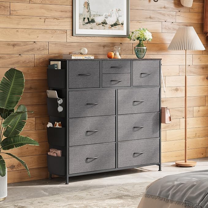 WLIVE Dresser for Bedroom with 10 Drawers, Fabric Dresser Chest of Drawers with - Image 2