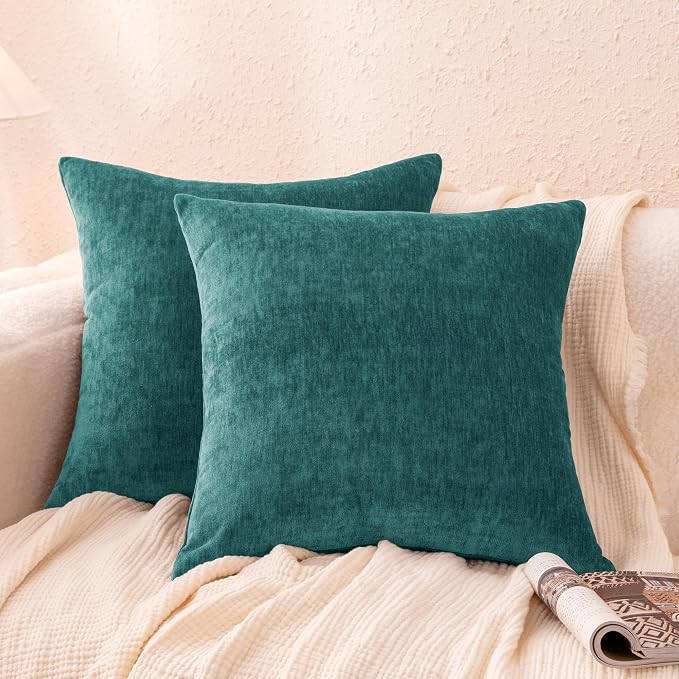Amazon Basics Chenille Throw Pillow Covers, Home Decor Cushion Cover by AmazonBasics