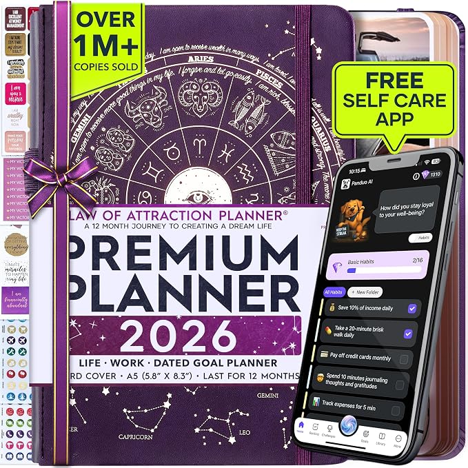 Law of Attraction Planner 2026 Deluxe by FreedomMastery