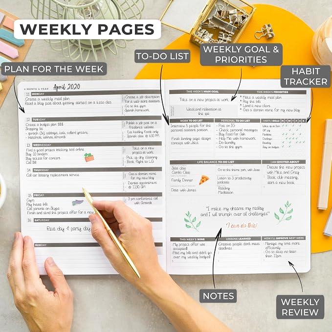 Clever Fox Planner PRO – Weekly & Monthly Life Planner to Increase Productivity - Image 3