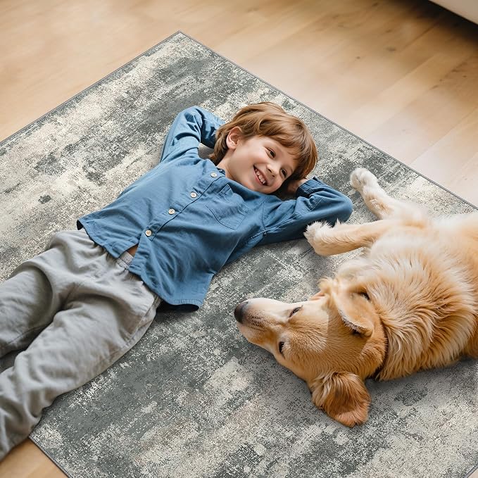 Office Chair Mat for Hardwood Tile Floor, Abstract 36"X 48" Desk Mats for - Image 7