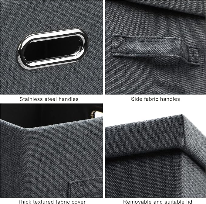 Graciadeco Large 17" 36 Quart Collapsible Stackable Storage Bins - Image 6