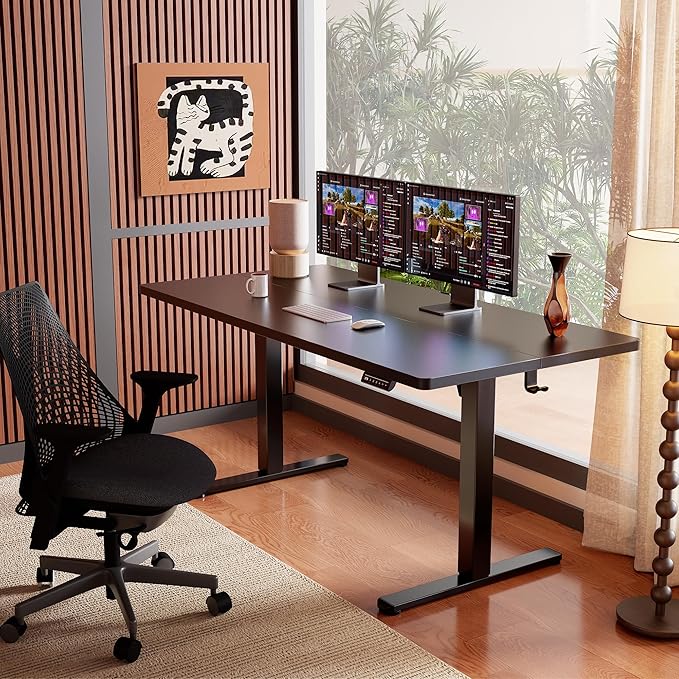 ErGear Electric 71 x 30 inch Standing Desk Workstation, Large Sit Stand up Desk - Image 2