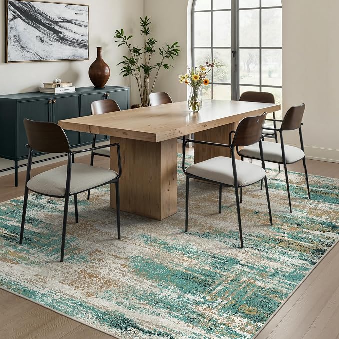 GENIMO Washable Rug-6x9 Area Rugs Lightweight Foldable, Modern Pet Friendly Low - Image 8